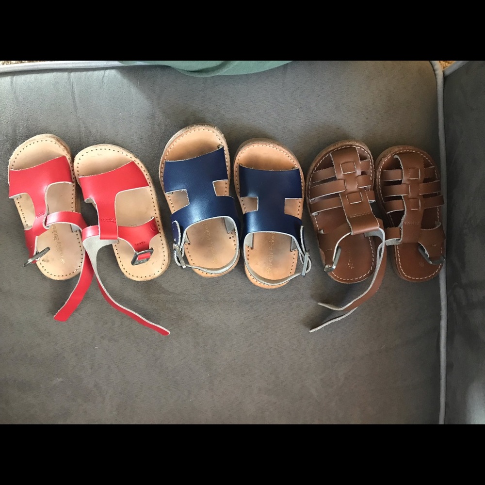 3 pairs of size 4 Freshly Picked Sandals size 4